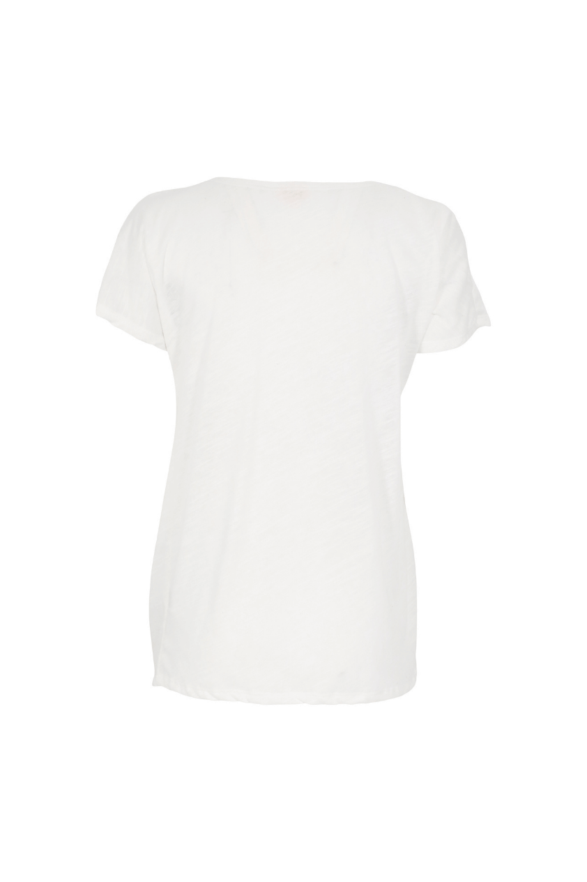 Choix White Cotton Wrap Tee Shirt Nursing Friendly Breastfeeding Moms